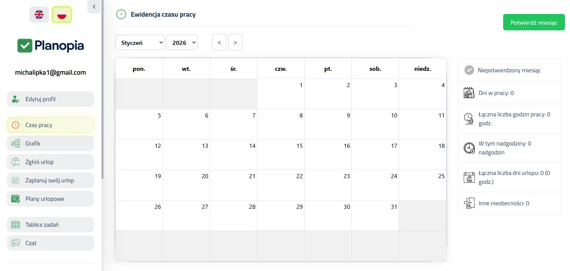 Planopia – widok desktop