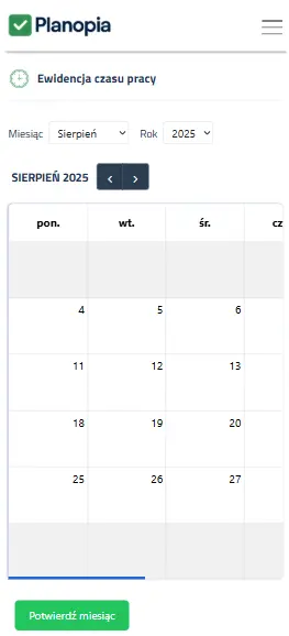 Planopia – widok mobile