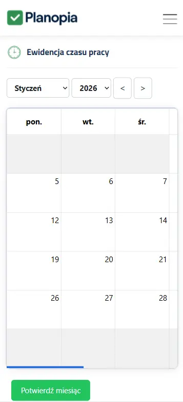 Planopia – widok mobile